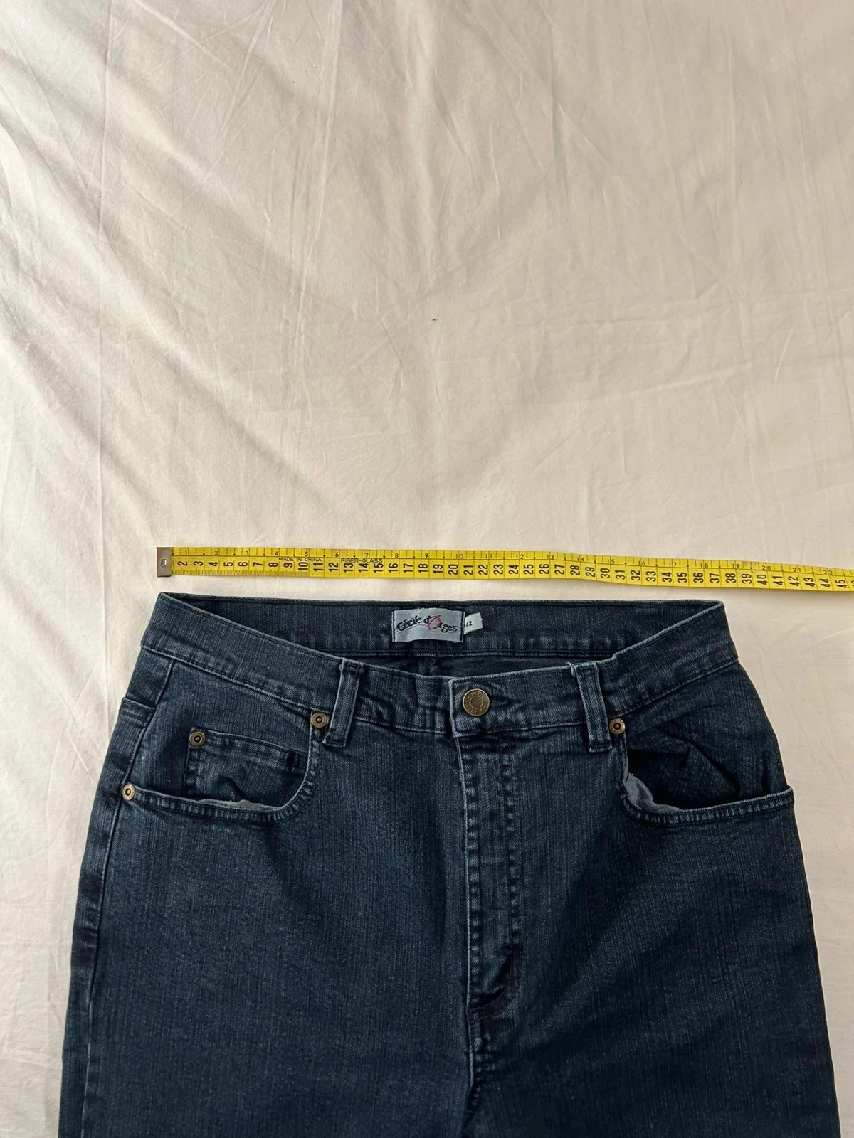 Jean bleu marine taille haute Cécile D'orges – photo 6